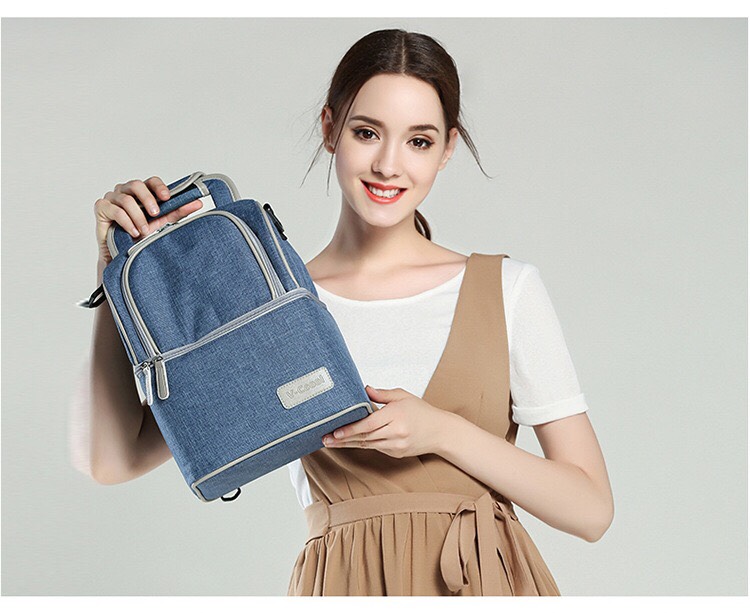 Balo bỉm sữa giữ nhiệt cao cấp VCOOL