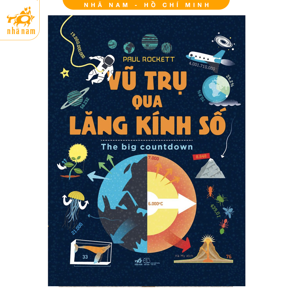Sách - vũ trụ qua lăng kính số - the big countdown - nhã nam hcm