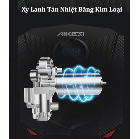 Bơm lốp thông minh AIKESI cho xe ô tô (Tự động ngắt theo cài đặt)