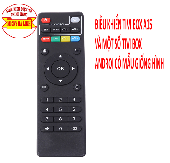 Remote điều khiển đầu thu android box vinabox a15 - điều khiển từ xa tivi box a15