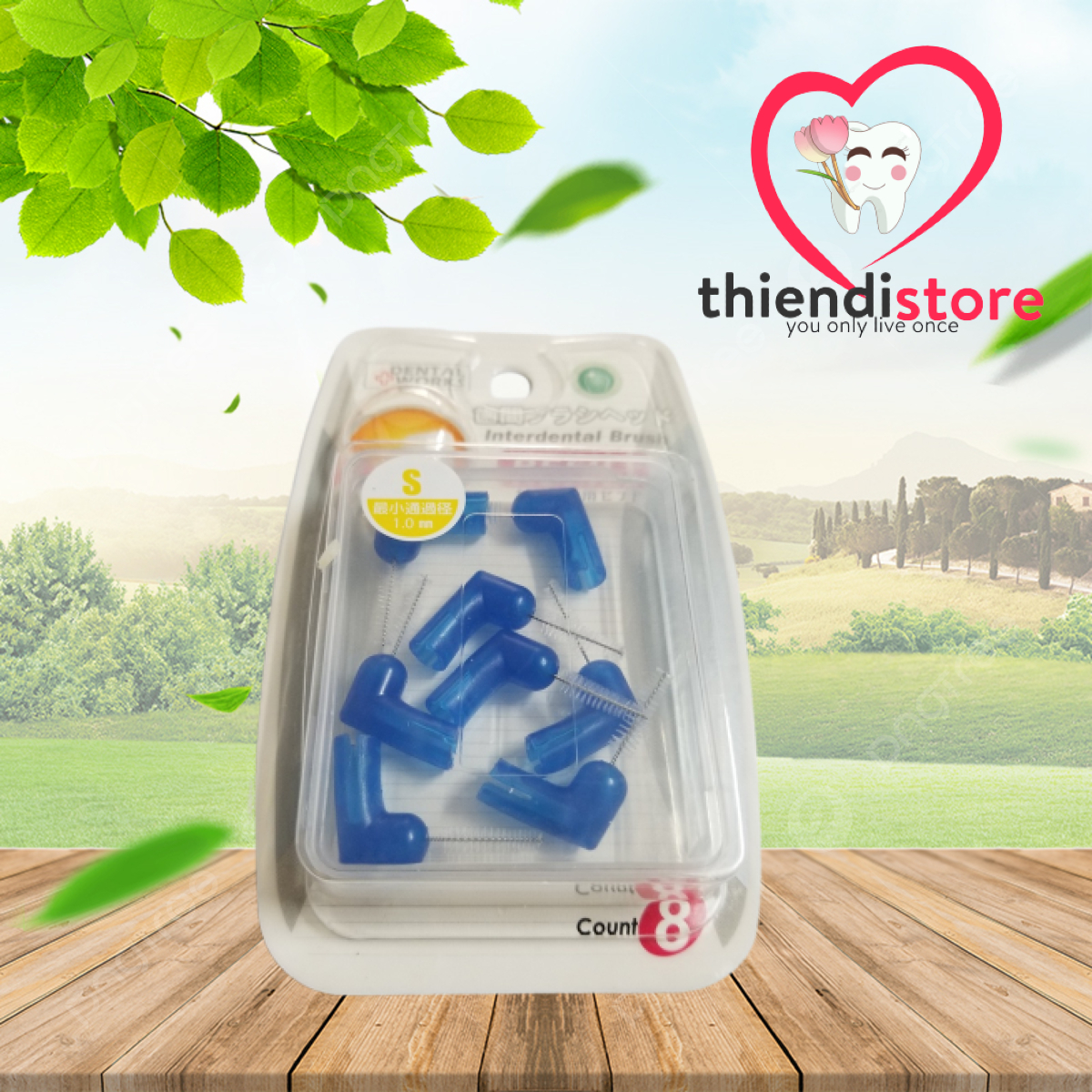 Bộ 8 đầu bàn chải kẽ răng Nhật Bản CH3