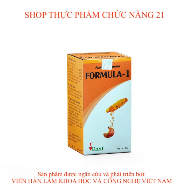 Nano curcumin formula-1 - tinh chất nghệ, chiết xuất công nghệ nano.