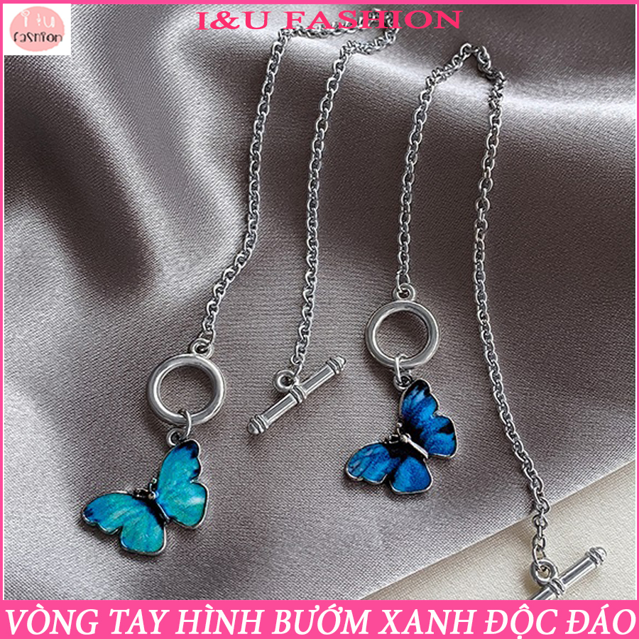 Vòng tay lắc tay nam nữ , vòng tay đôi , vòng tay nhóm kim loại thiết kế độc đáo hình chú bướm vô cùng xinh đẹp, cá tính và nổi bật kiểu gài tiện lợi VT-22
