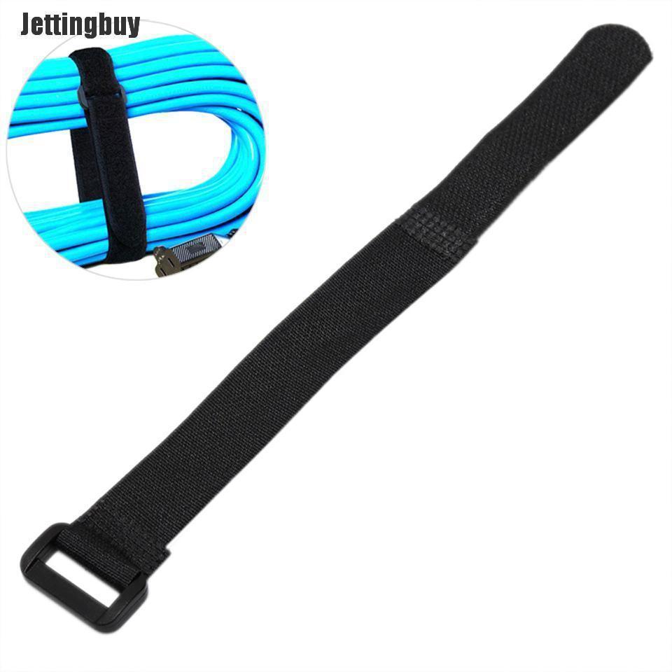 Jettingbuy 5pcs Reusable Straps Wrap Wire Organizer Cable Holder Tie Rope Fastener