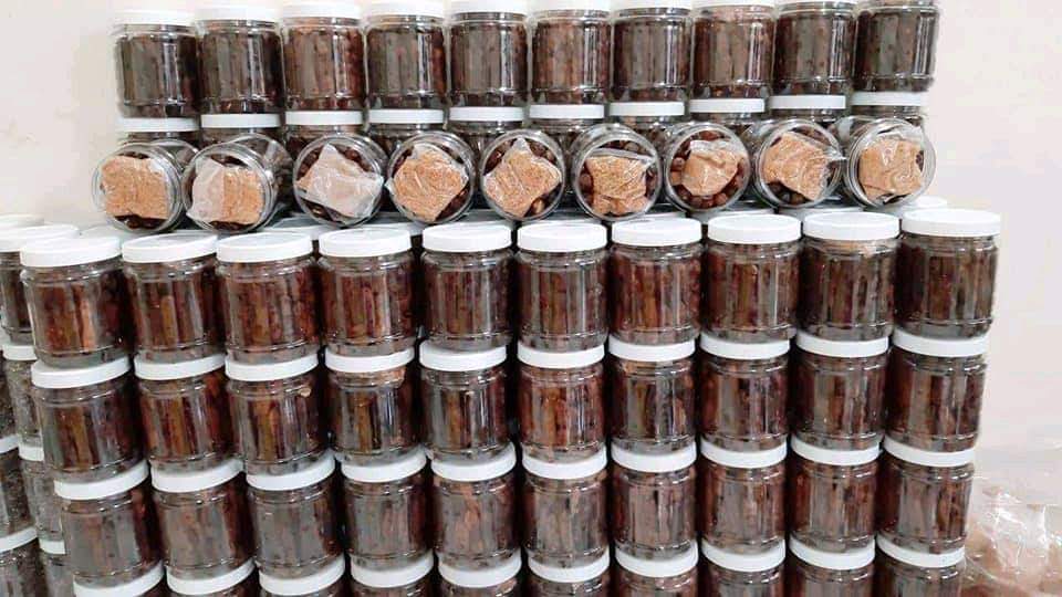 ME LÀO CHẤM MUỐI TÔM 500GR