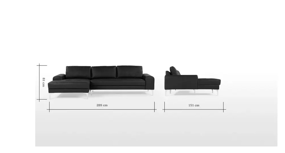 Sofa góc giả da Klosso KGG001-SDT (Đen)