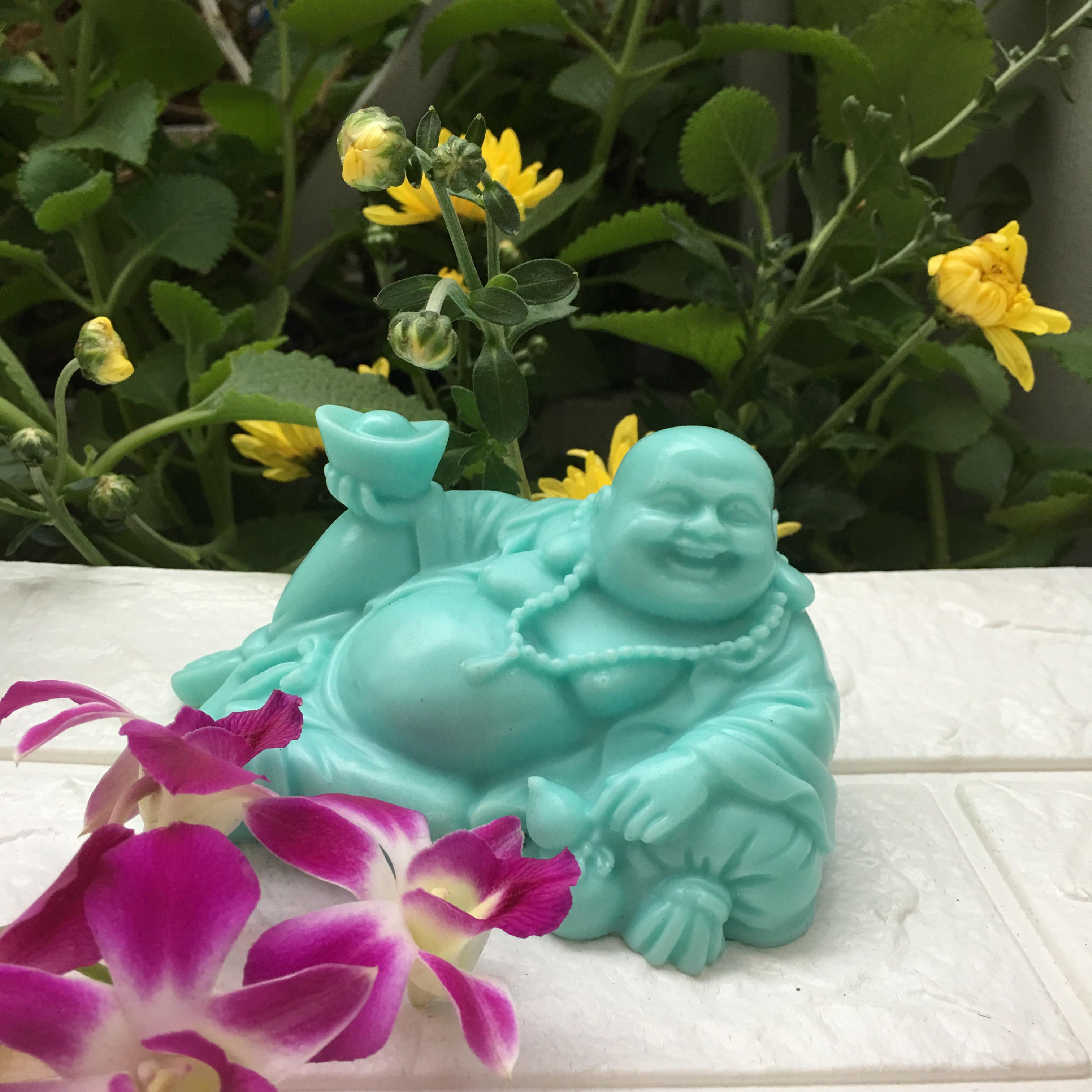 Tượng Phật Di Lặc màu xanh ngọc chỉ 88k