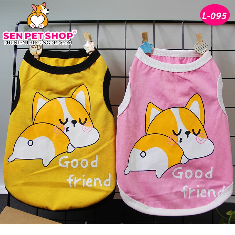 ÁO BA LỖ CORGI DỄ THƯƠNG - Áo cho chó mèo
