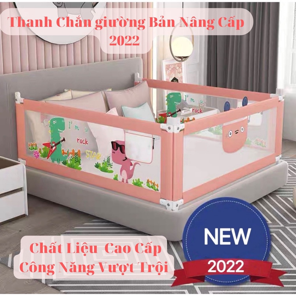 Thanh chắn giường bảo vệ an toàn cho bé (mẫu mới 2022)