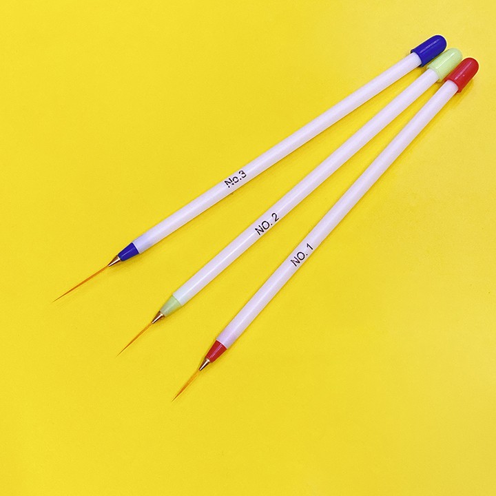 [HCM]Set 3 cây cọ râu vẽ móng - Cọ vẽ chuyên dụng cho dân làm móng
