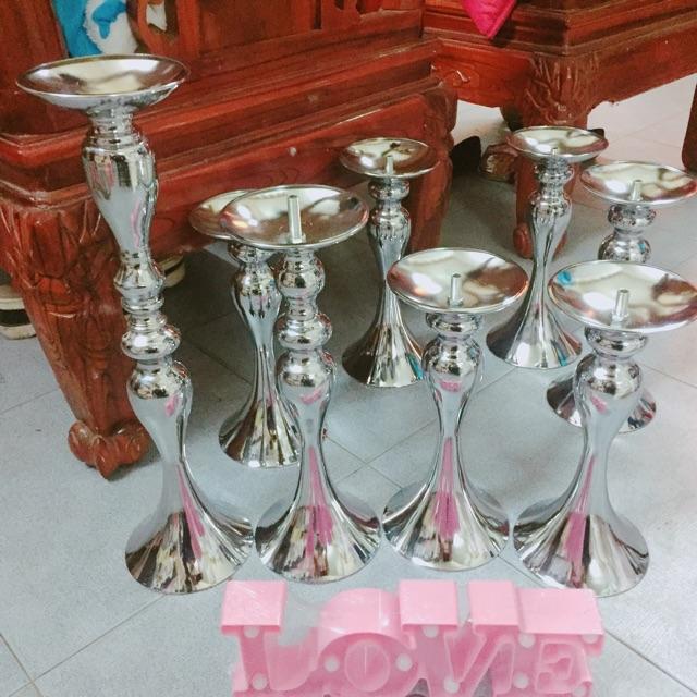 Chân nến đuôi cá trang trí cao 32cm ,37cm