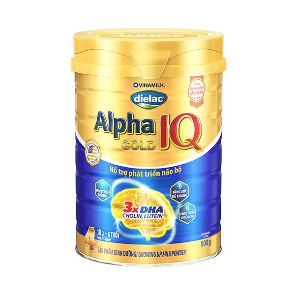 Sữa bột Dielac Alpha Gold IQ 4 900g (cho trẻ từ 2- 6 tuổi)