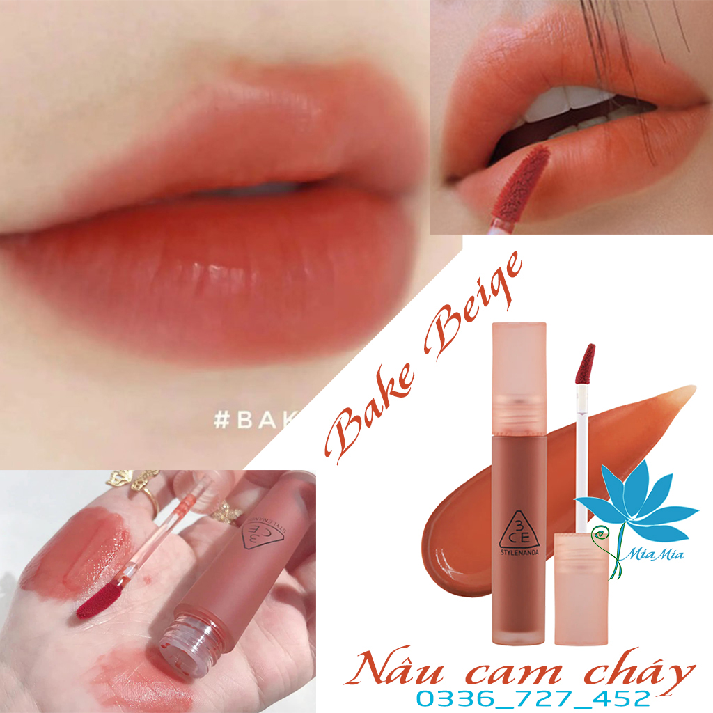 Son Kem Lì 3CE Blur Water Tint 4.6g Mềm Mịn Lâu Trôi Lên Màu Đẹp Chuẩn Sepia, Spot Player, Play Off, Pink Guava, Double Wind, Coral Moon, Breeze way, Bake Brige, Laydown, Casual Affair