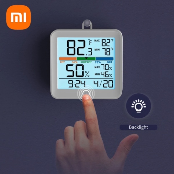 Đồng hồ Xiaomi, nhiệt ẩm kế MIIIW NK5253A , màn hình lớn LCD 3.7 inch Có Đèn Nền SunQueen