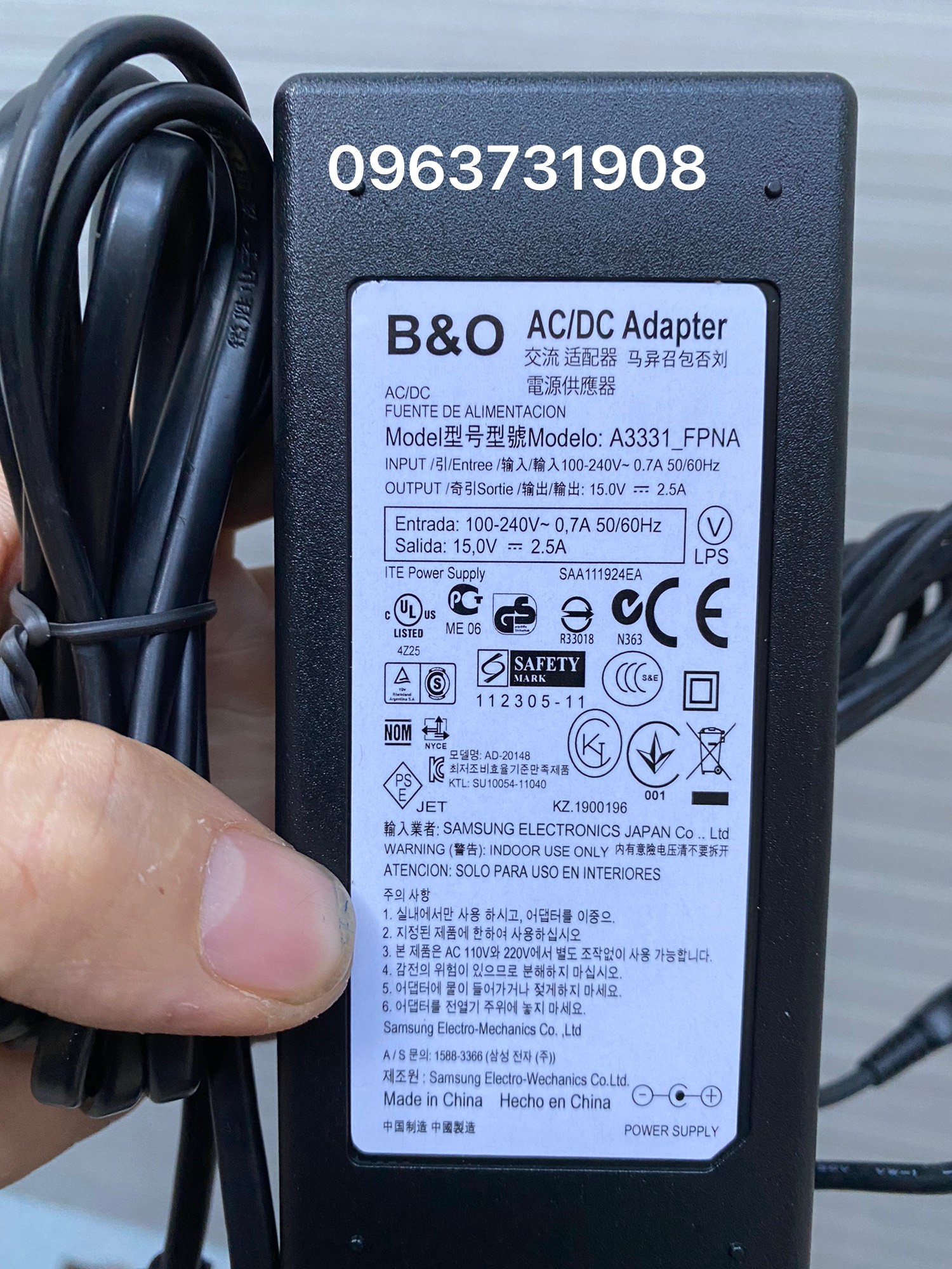 Bộ sạc Loa B&O BeoPlay A2 hàng cao cấp