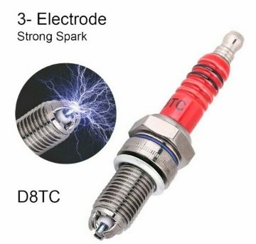 BUGI BẠCH KIM 3 CHẤU ĐÁNH LỬA CỰC MẠNH XE MÁY Ô TÔ