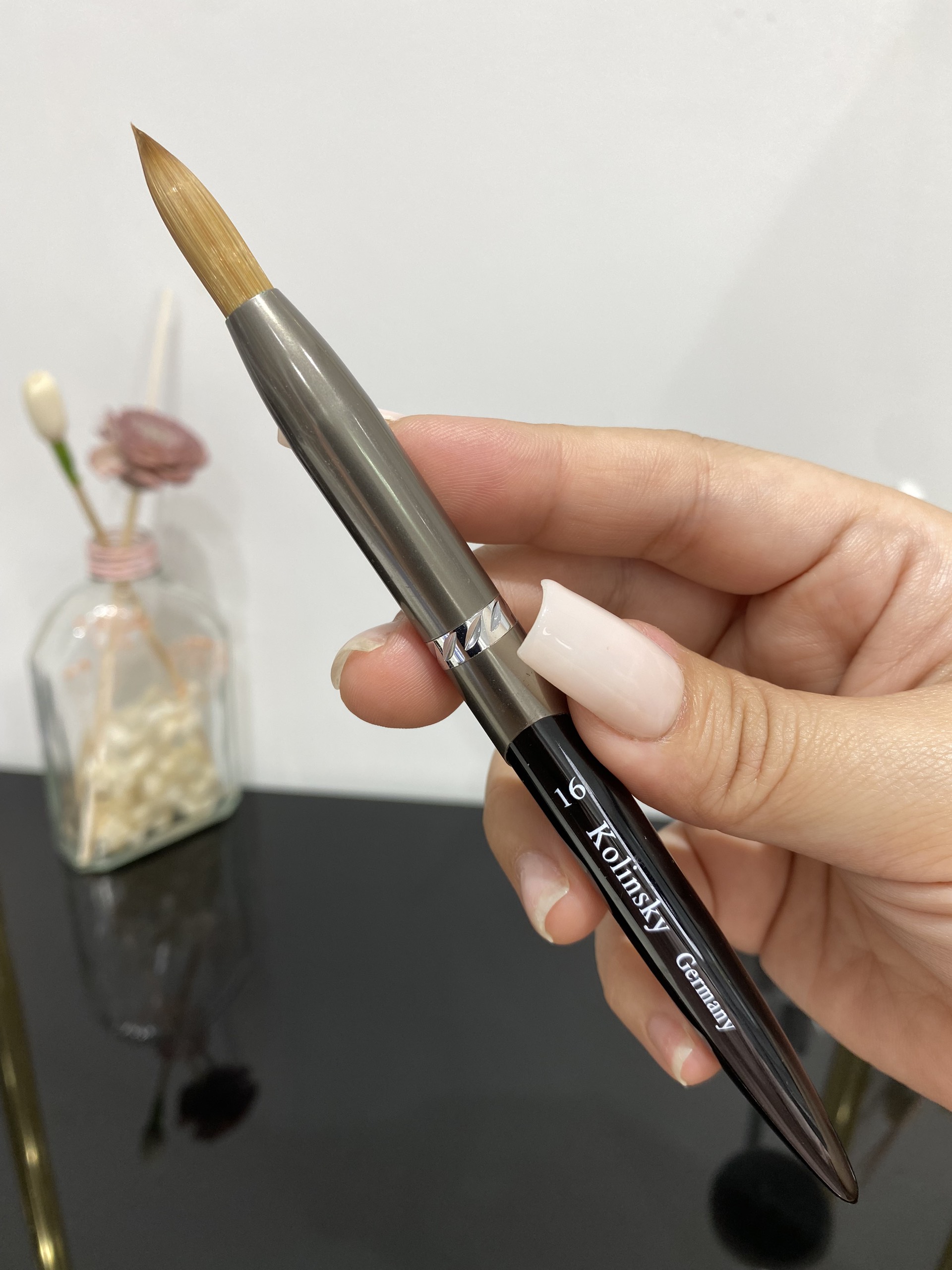 Cọ đắp bột lông chồn số 16 Kolinsky Germany chính hãng 0445