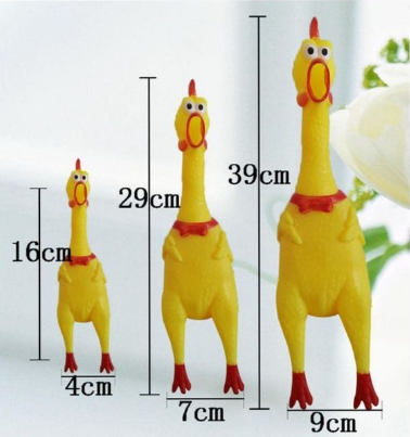 Đồ chơi con gà kêu ò ó o đồ chơi cho chó mèo 3 size