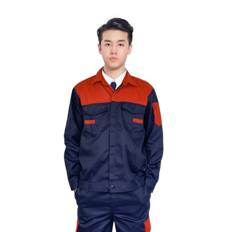 ĐỒNG PHỤC , TRANG PHỤC BẢO HỘ LAO ĐỘNG , QUẦN ÁO BẢO HỘ LAO ĐỘNG , PHỐI MÀU TÍM THAN PHỐI ĐỎ