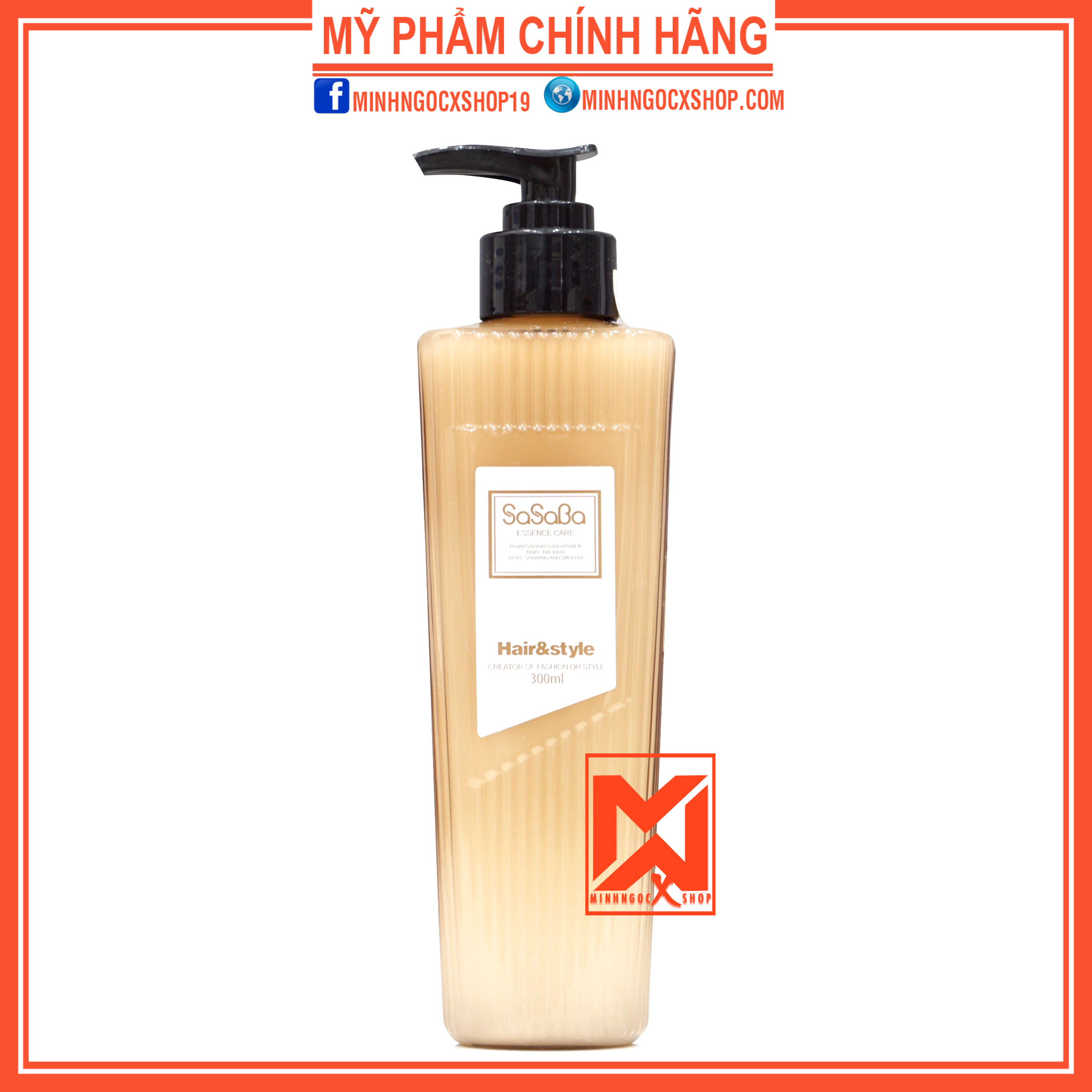 XẢ KHÔ, SỮA TẠO KIỂU DÀNH CHO TÓC UỐN SASABA 300ML