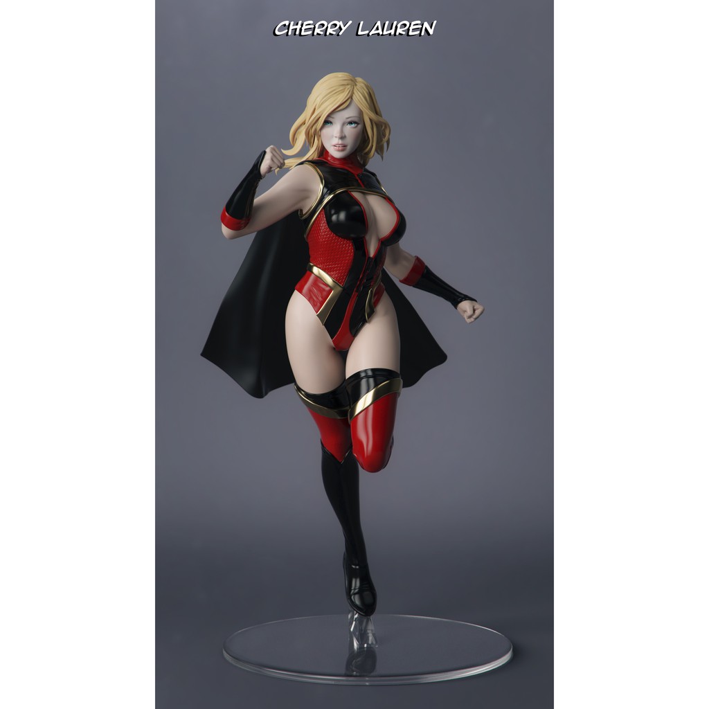 File in 3D Female Super Hero