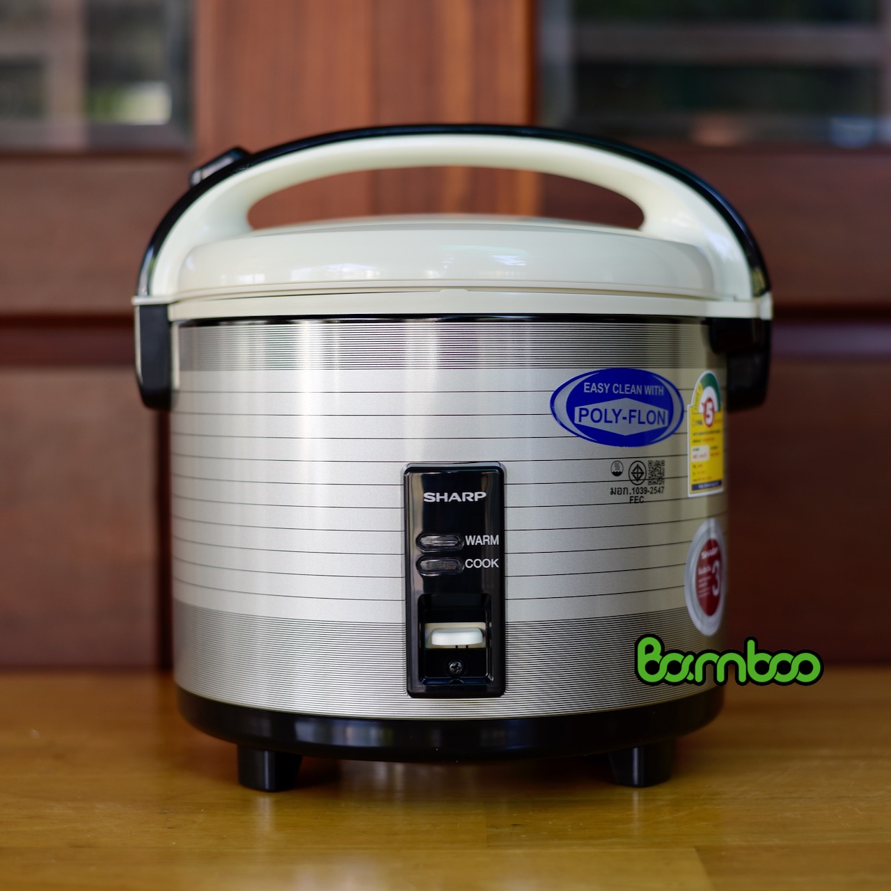 Nồi cơm điện Sharp KS-1800T 1.8L - Chống dính - Nhập Khẩu Thái Lan