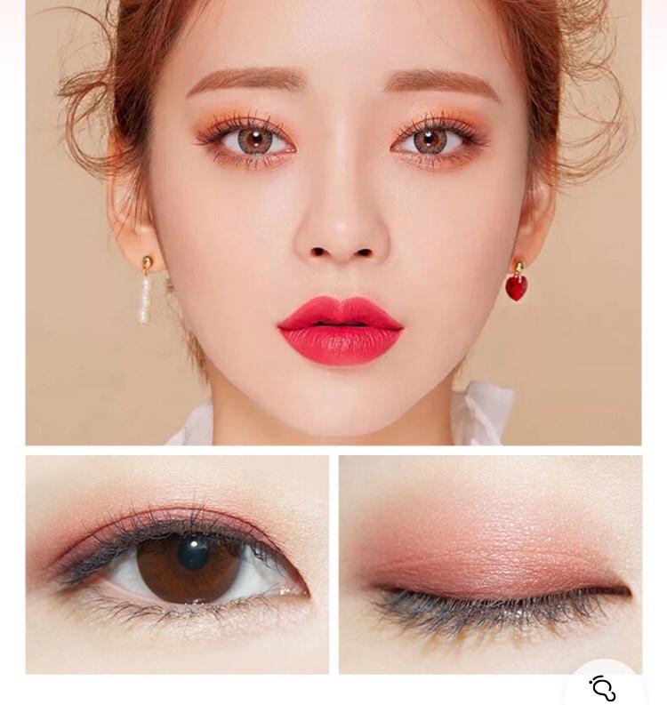 Bảng phấn Lameila 12 ô phấn mắt kèm phấn chân mày