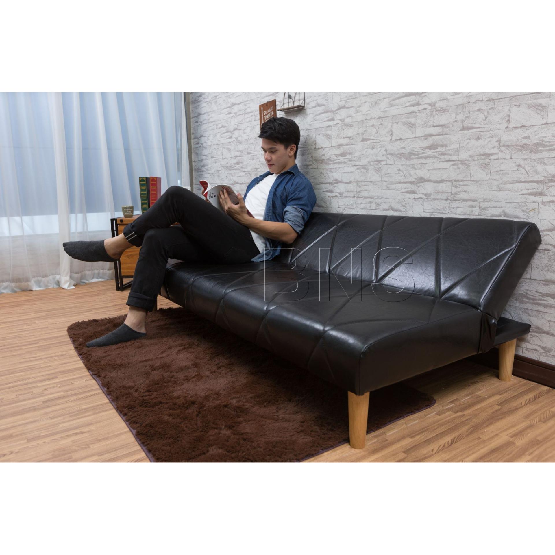 Ghế Sofa giường đa năng BNS 2018D (Đen)