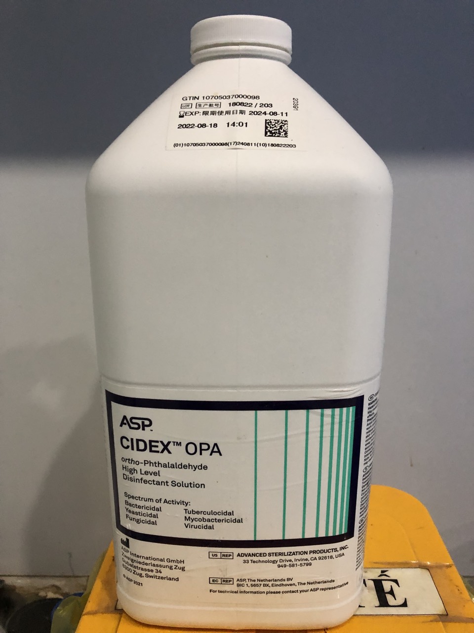 Dung dịch khử khuẩn dụng cụ cidex - opa 3,78 lít