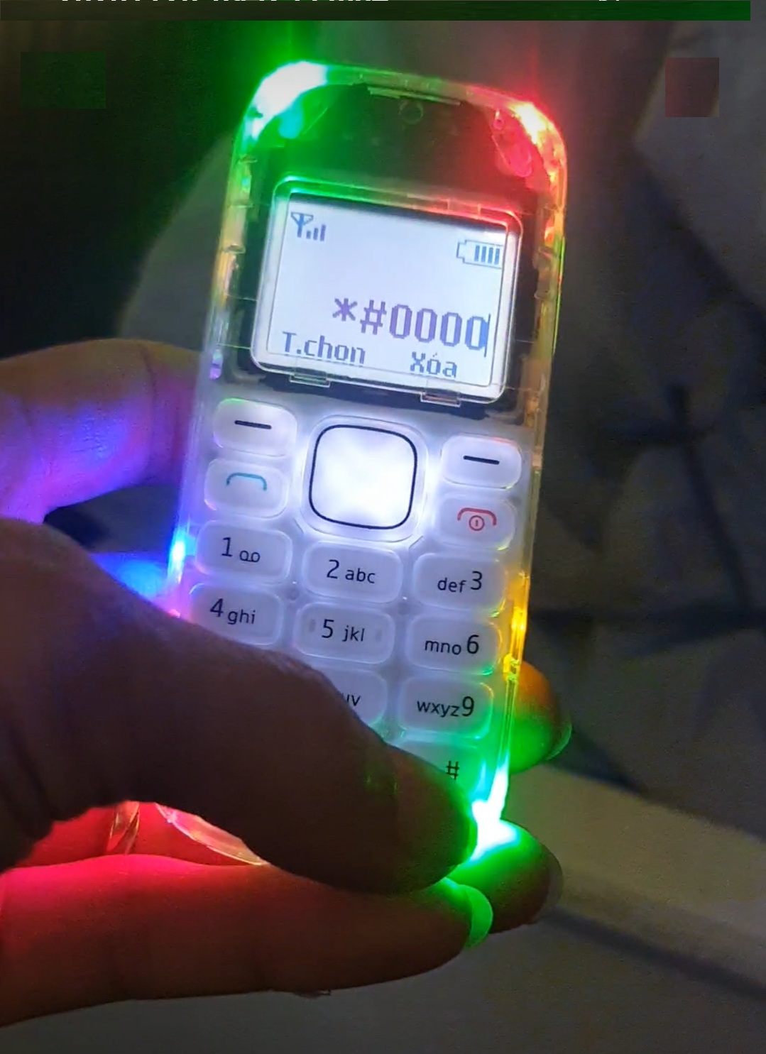 Điện Thoại Nokia 1280 Độ Led Đẹp 10 Bóng (Máy + Pin + Sạc)