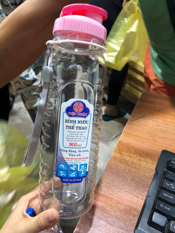 Combo 2 Bình Đựng Nước Học Sinh, Đi Thể Thao 900ml