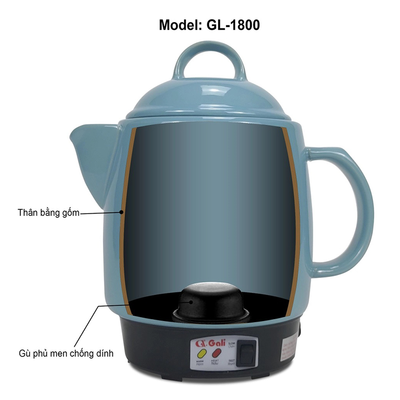 Ấm sắc thuốc điện 3.3 lít Gali GL-1800