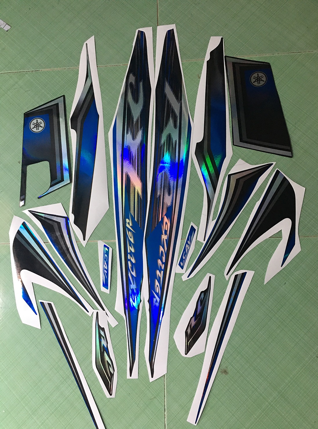 Tem exciter 2010 xanh đen RC crom