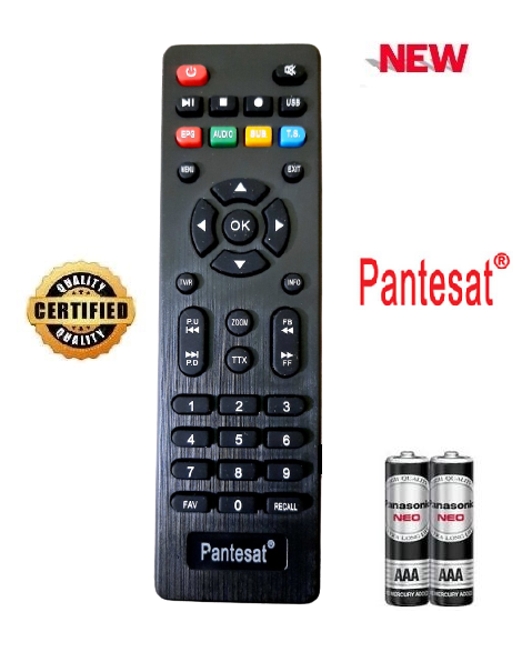 Điều khiển đầu thu kỹ thuật số Pantesat- Hàng tốt chính hãng 100% Tặng kèm Pin