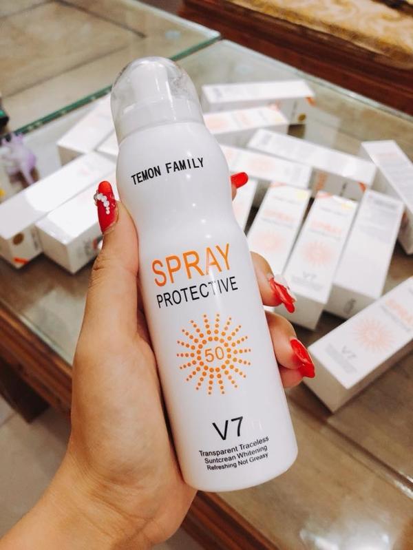 [HCM][CHUYÊN SỈ] Xịt chống nắng V7 SUN SCREEN SPF 50 PA+++