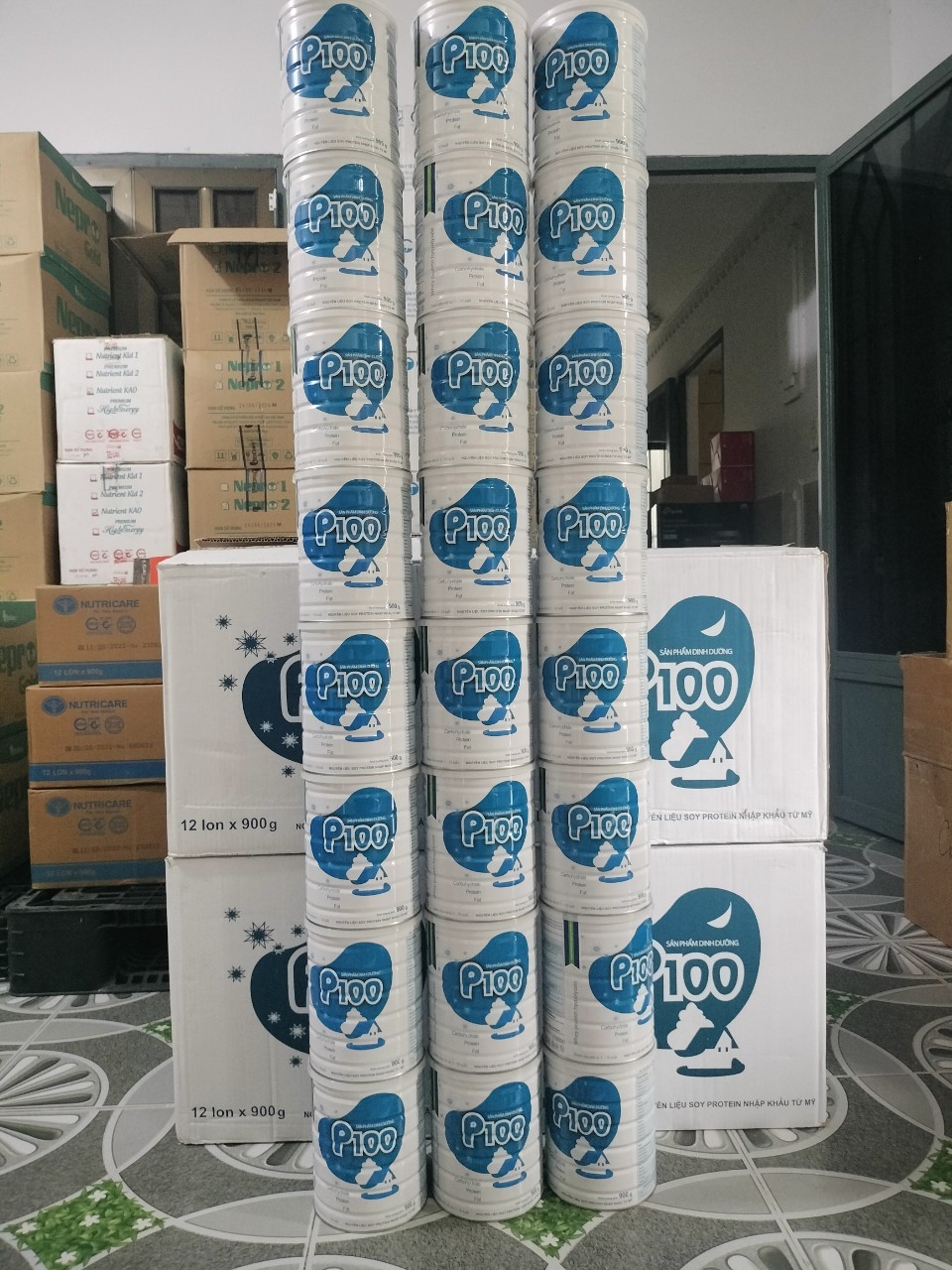 Sữa bột P100 900g(1-10 tuổi)