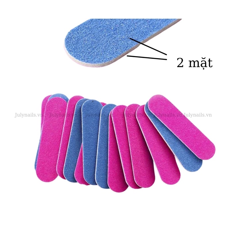 Dũa Móng Mini Lốc 100 Chiếc Làm Nail Box - Dũa Móng Tay 2 Mặt Nhỏ