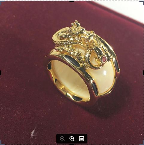 Nhẫn nam bọc rồng