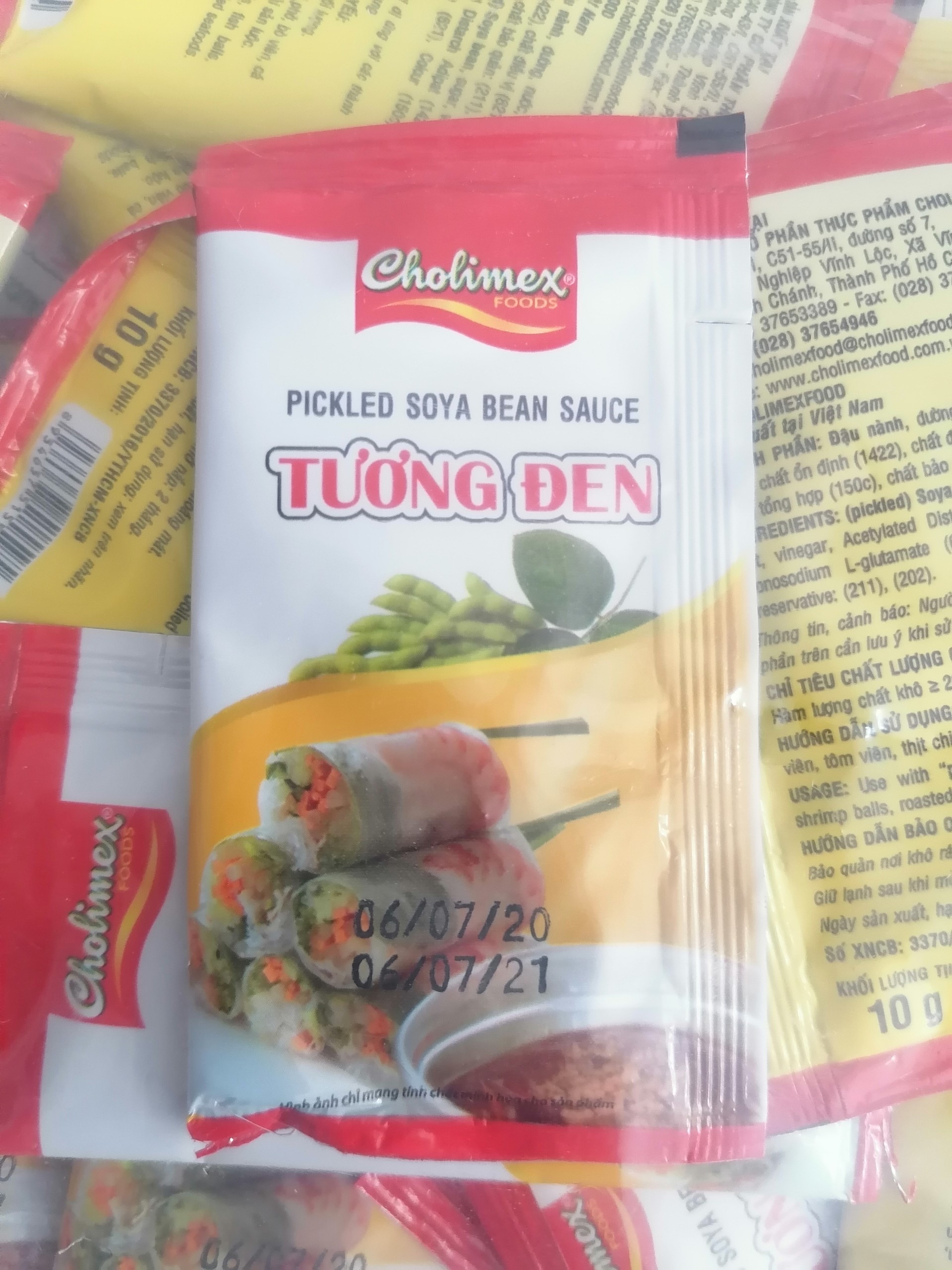 [50 gói x 10g] TƯƠNG ĐEN GÓI NHỎ [VN] CHOLIMEX Pickled Soya Bean Sauce