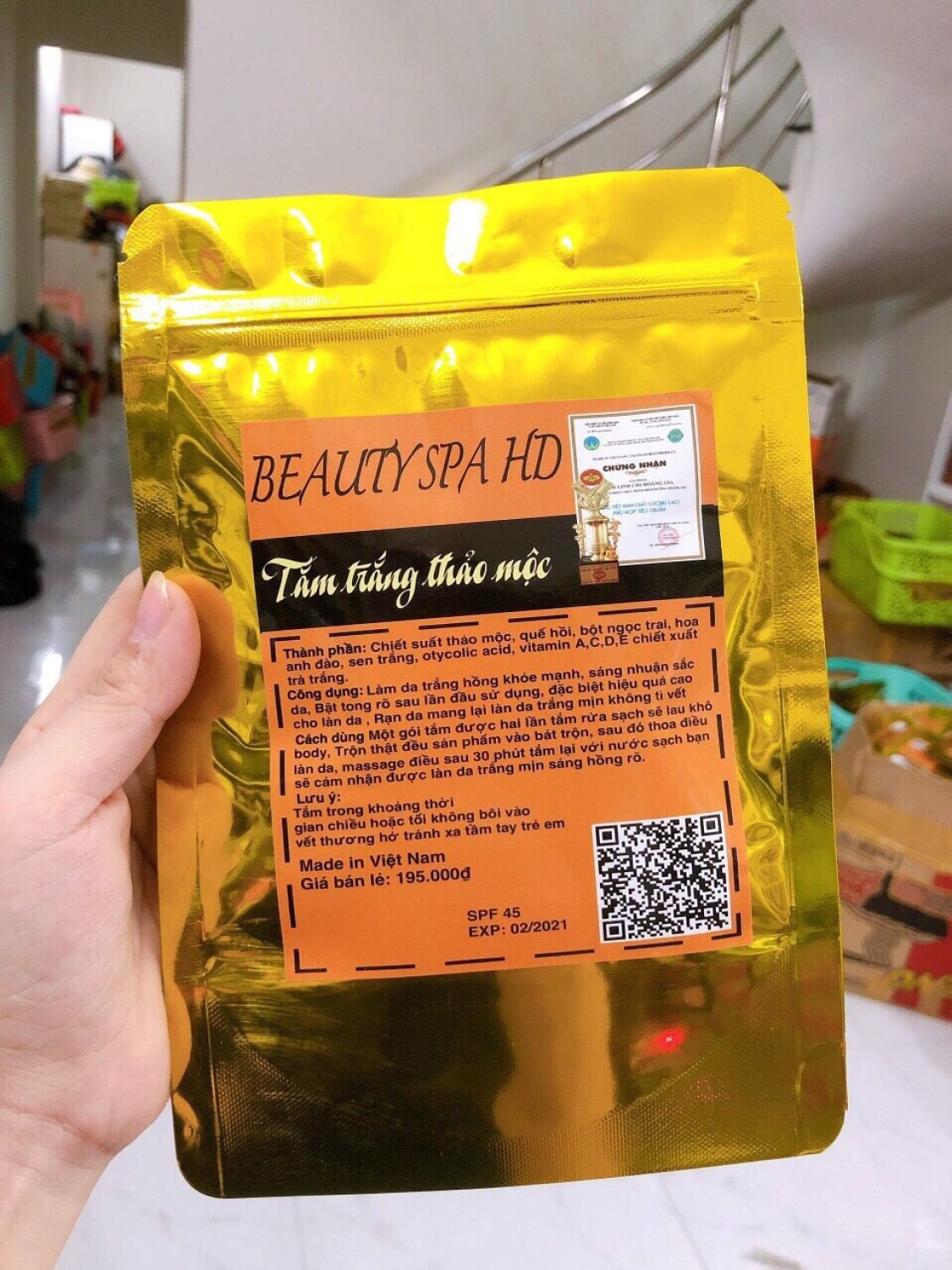 2 gói  - [ TRẮNG MẠNH ] TẮM TRẮNG THẢO MỘC BEAUTY SPA