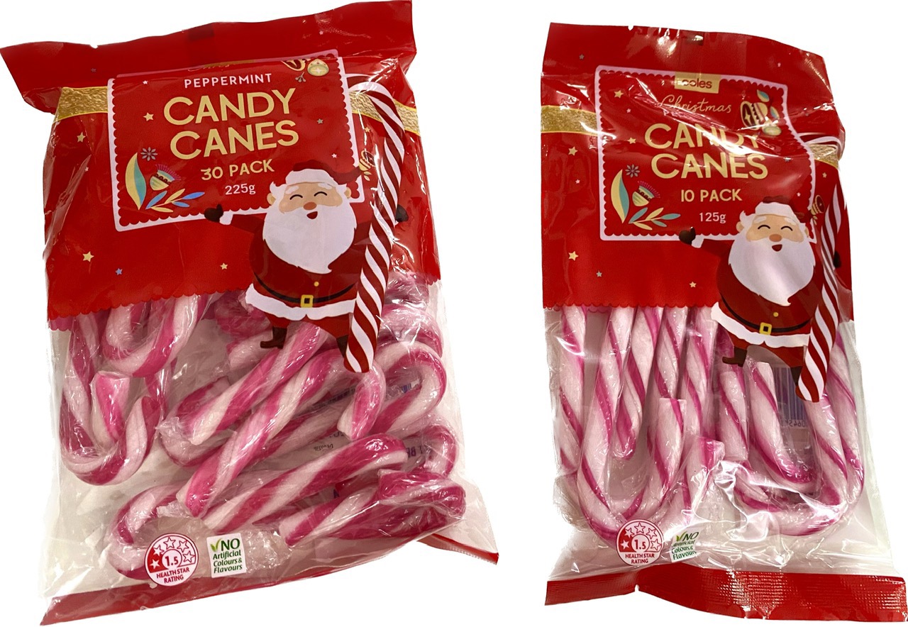 Kẹo Noel Giáng sinh Peppermint Candy Canes 225gr/125gr