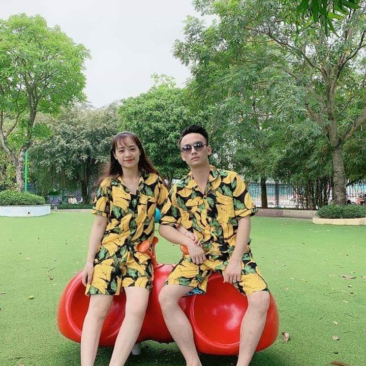 [FreeshipMAX] ĐỒ BỘ NAM NỮ ĐI BIỂN CHUỐI LỚN, VẢI KATE THÁI LOẠI 1 ĐỦ SIZE CHO CẢ NHÀ (hình thật)