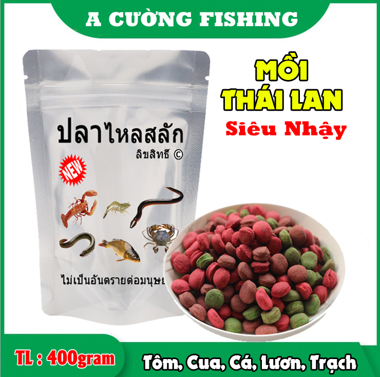 Mồi Dụ BABA , CUA , CÁ , TÔM, LƯƠN ....400 gram 100 viên
