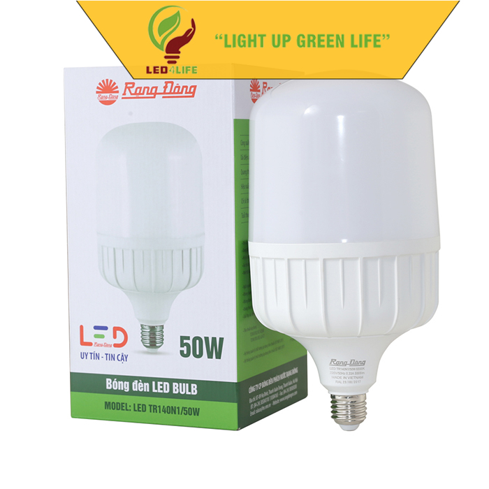 Bóng đèn led bulb trụ rạng đông tr140n1 50w