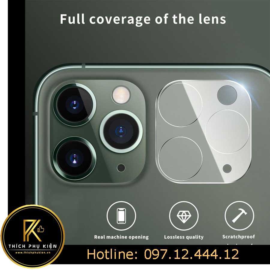 Kính Cường Lực Camera iPhone 11/ iPhone 11 Pro/ iPhone 11 Pro Max - Full Cam