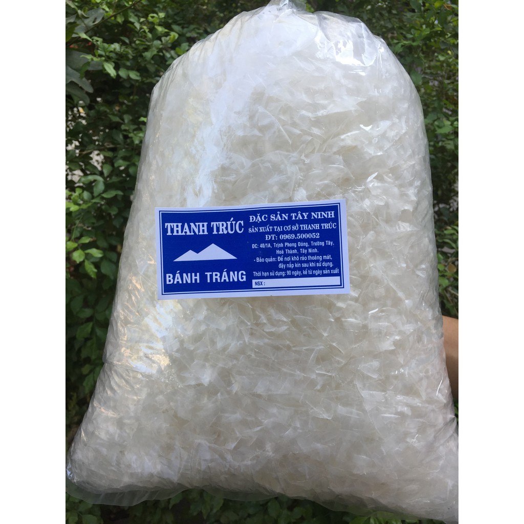(1Kg) Rìa Sợi Bánh Tráng Trắng