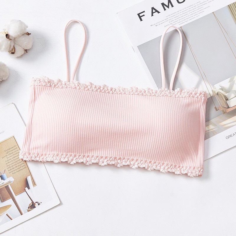 Áo lót nữ ❤️freeship❤️ áo bra gân tăm viên ren nâng ngực sexy điệu đà mẫu bra 001