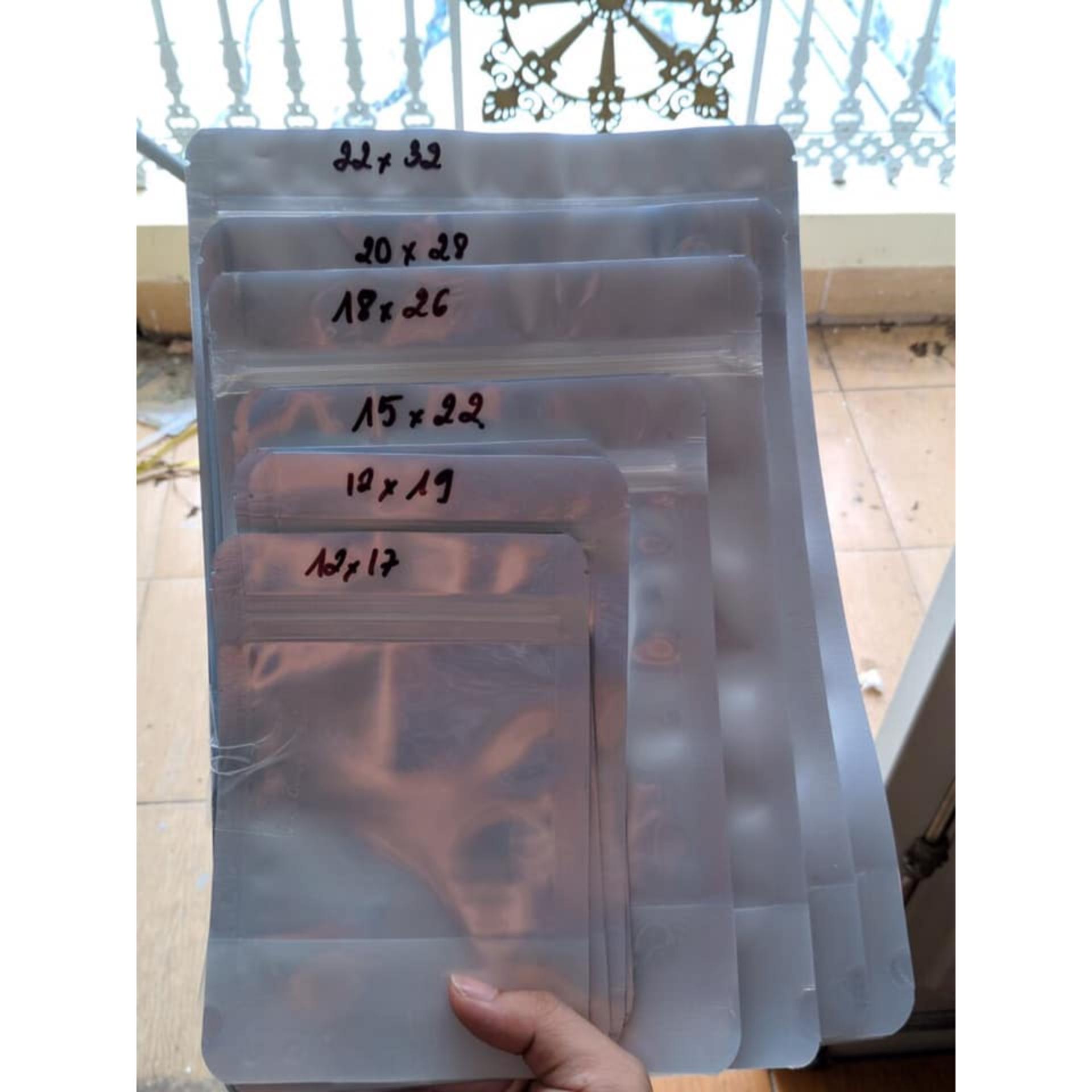 1KG TÚI ZIP BẠC( TÚI ZIPPER ĐÁY ĐỨNG TÚI TRÀ SỮA)