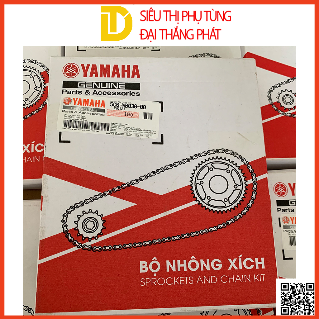 Bộ nhông xích, nhông sên đĩa cho xe số SIRIUS CHÍNH HÃNG YAMAHA