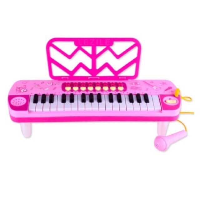 Đàn Piano mini 48 phím kèm Micro cho bé đồ chơi âm nhạc trẻ em đàn organ nhập vai làm ca sĩ chất liệu nhựa ABS an toàn